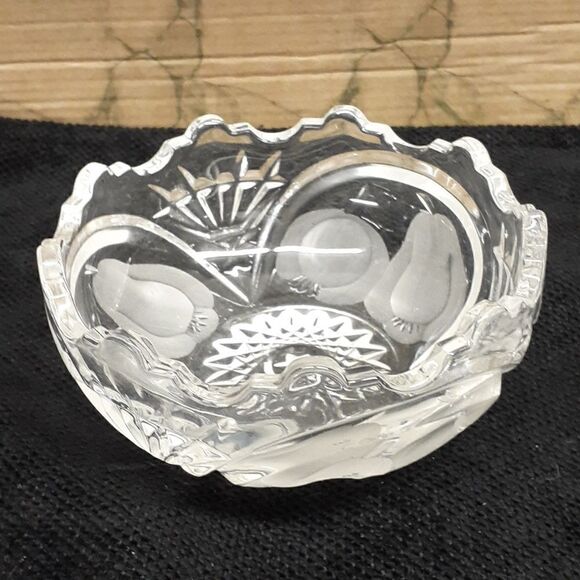 Beyer crystal  candy dish from Poznan Poland- 19th century - Picture 3 of 8